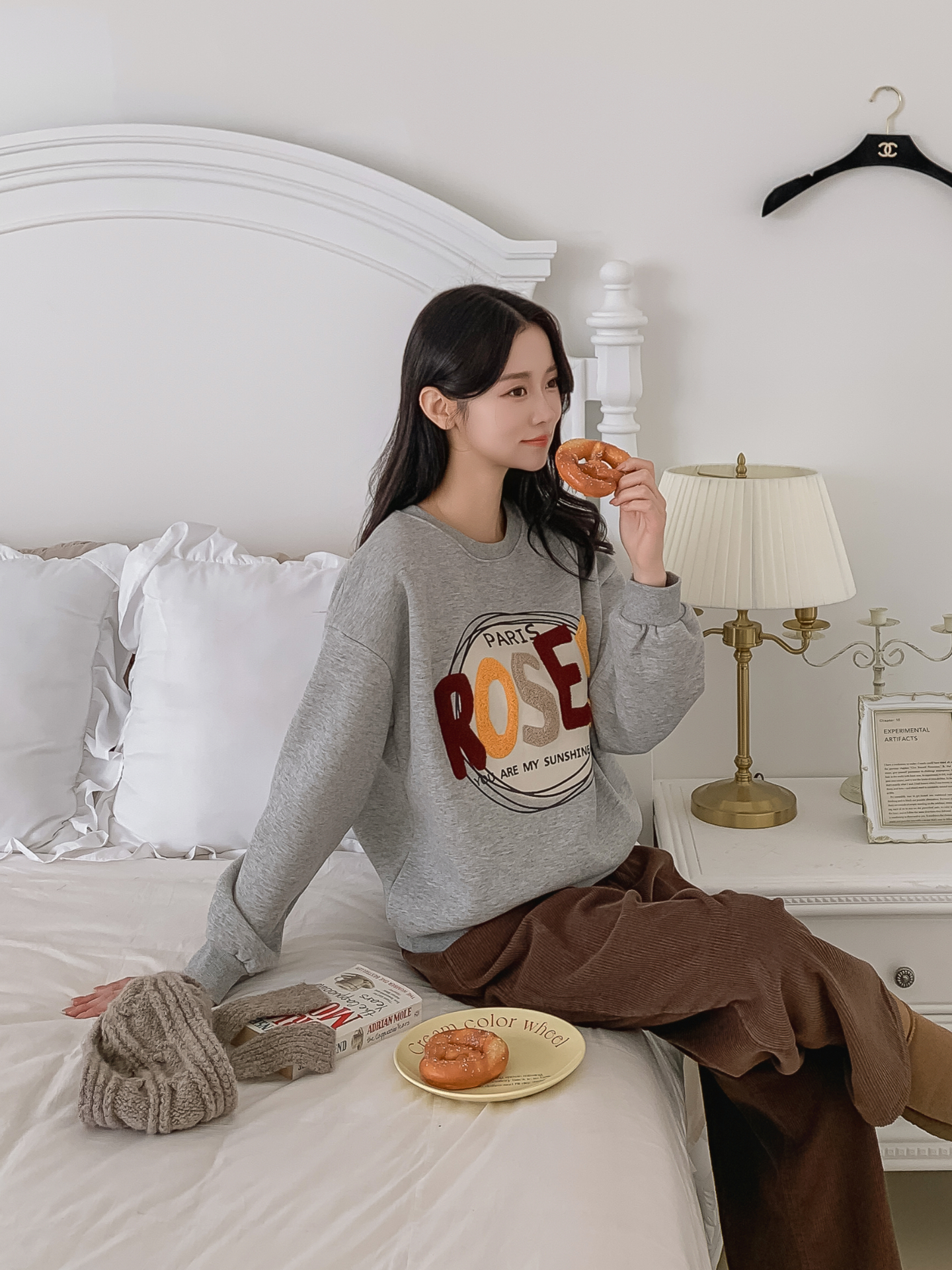 ブークレラウンドネックルーズ長袖スウェット | 詳細画像31