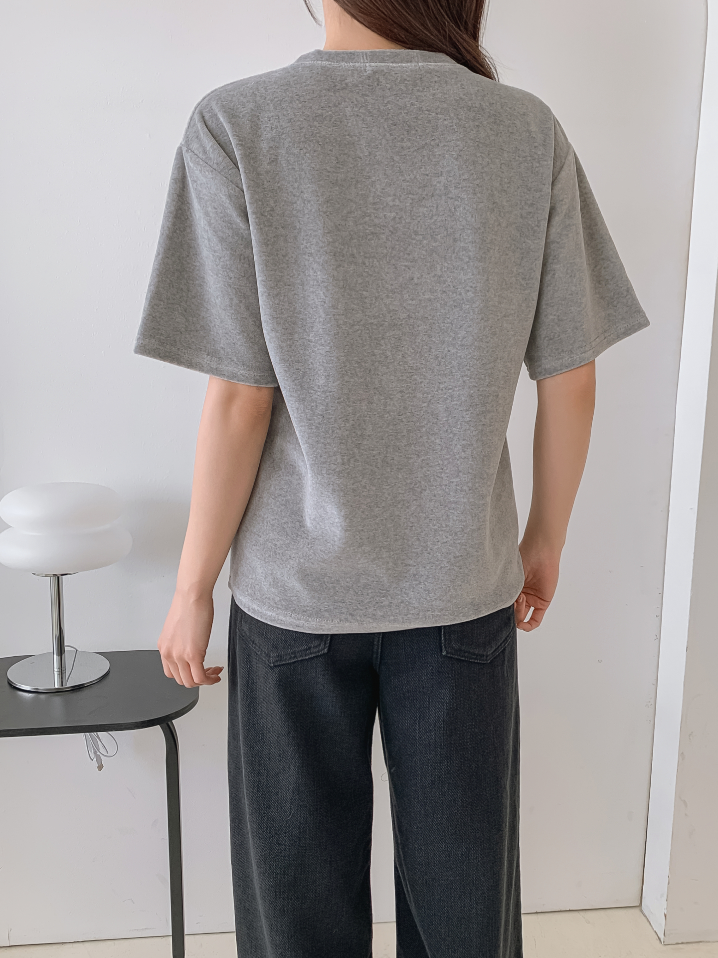 ラウンドネックパッチルーズ半袖Tシャツ | 詳細画像7