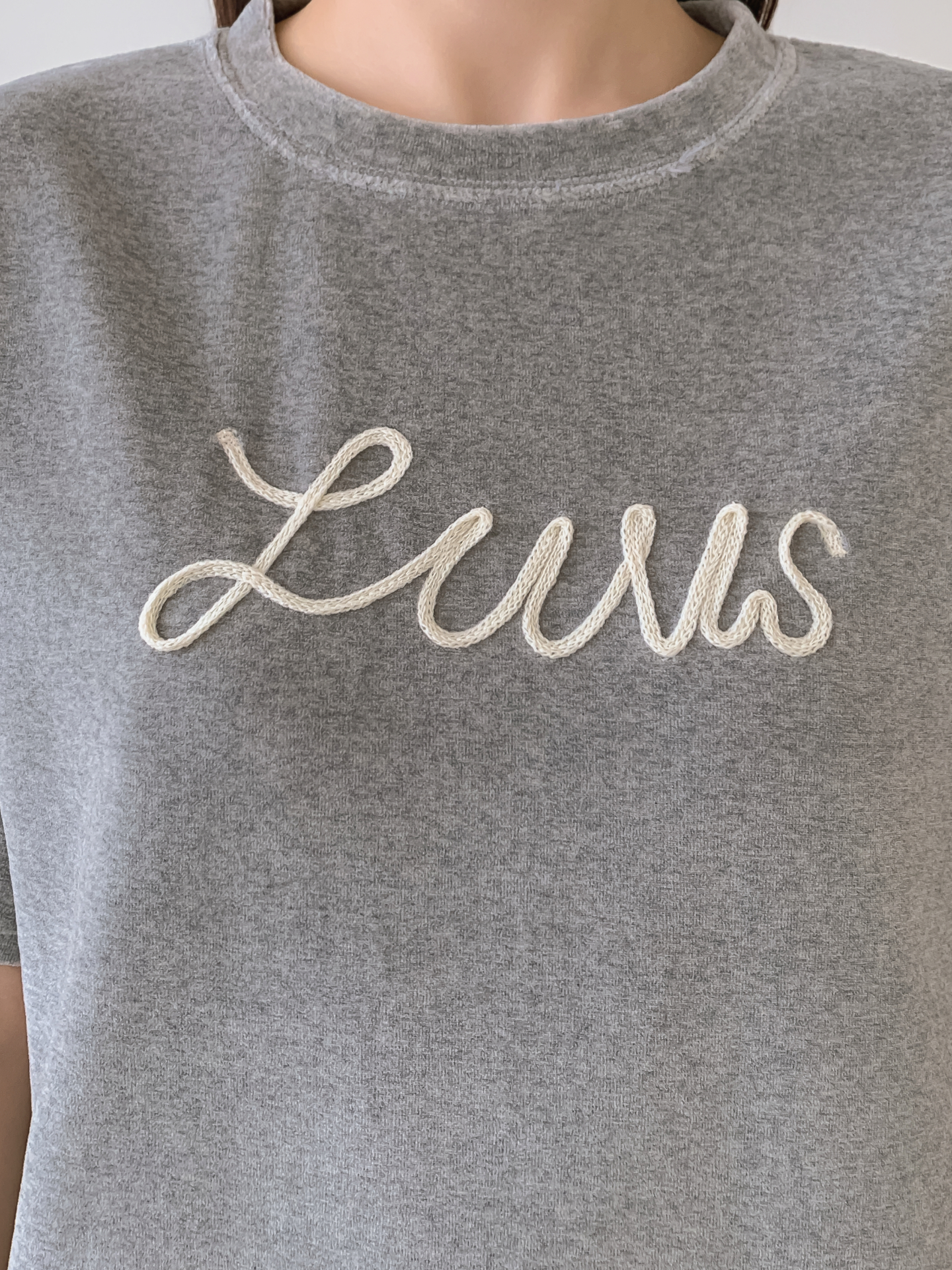 ラウンドネックパッチルーズ半袖Tシャツ | 詳細画像8