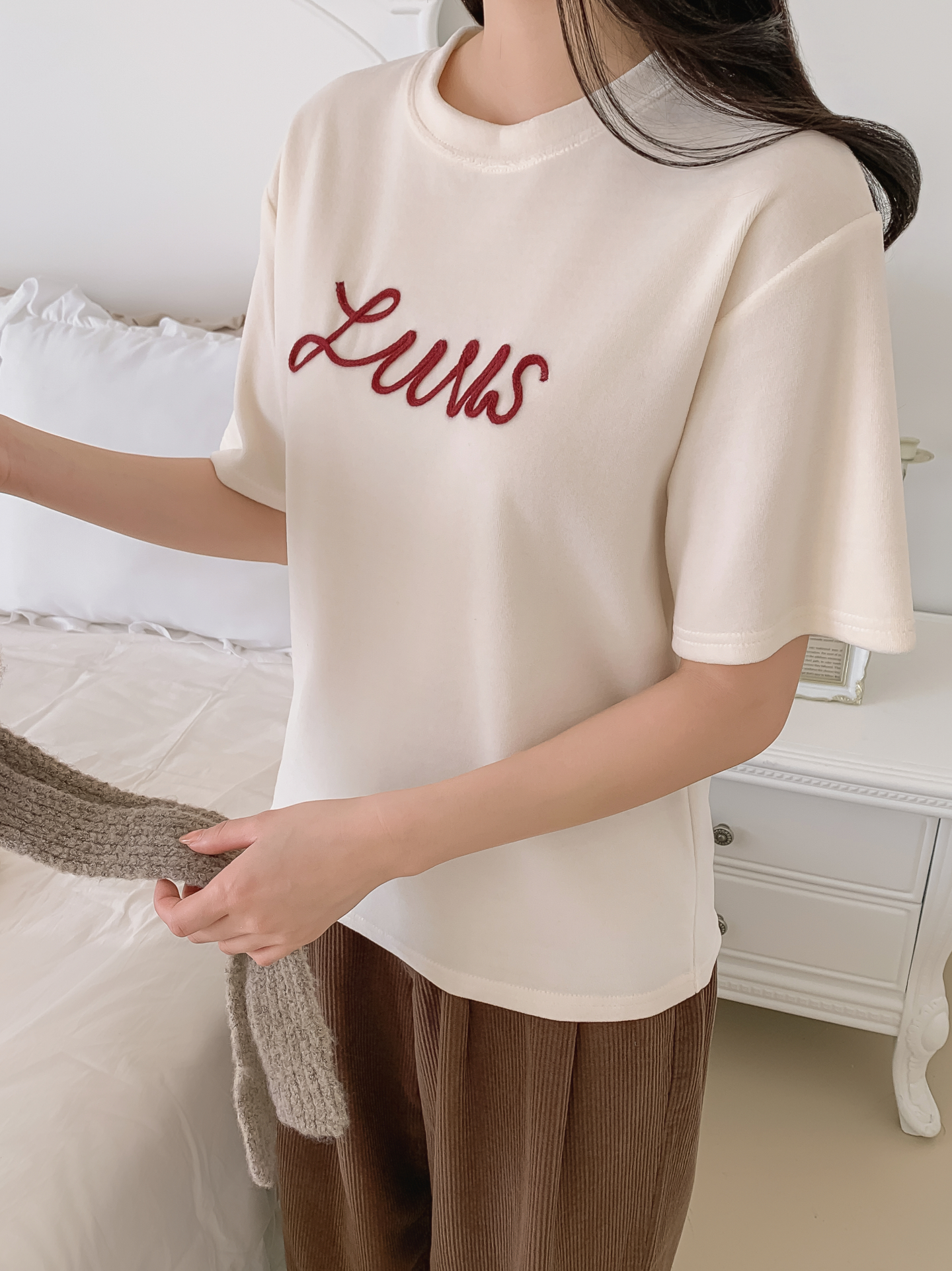 ラウンドネックパッチルーズ半袖Tシャツ | 詳細画像19