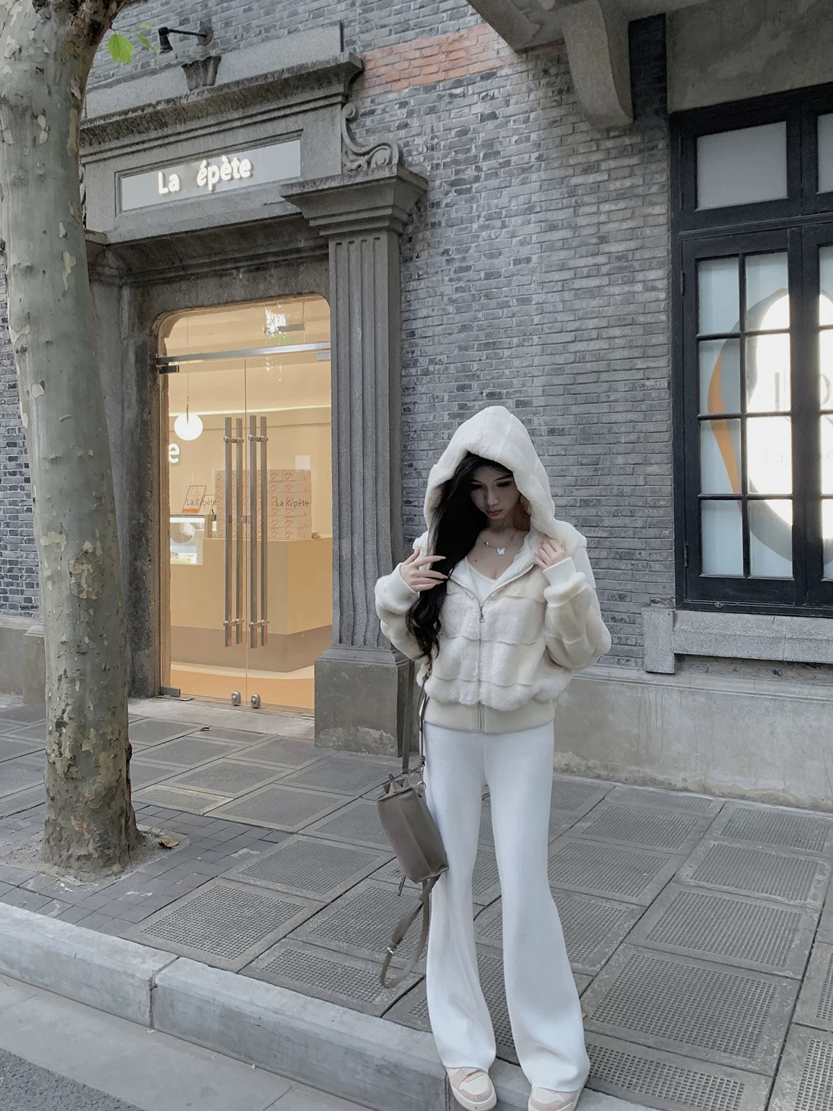 キルティングエコファージップアップフードポケット長袖ジャンパー | 詳細画像13