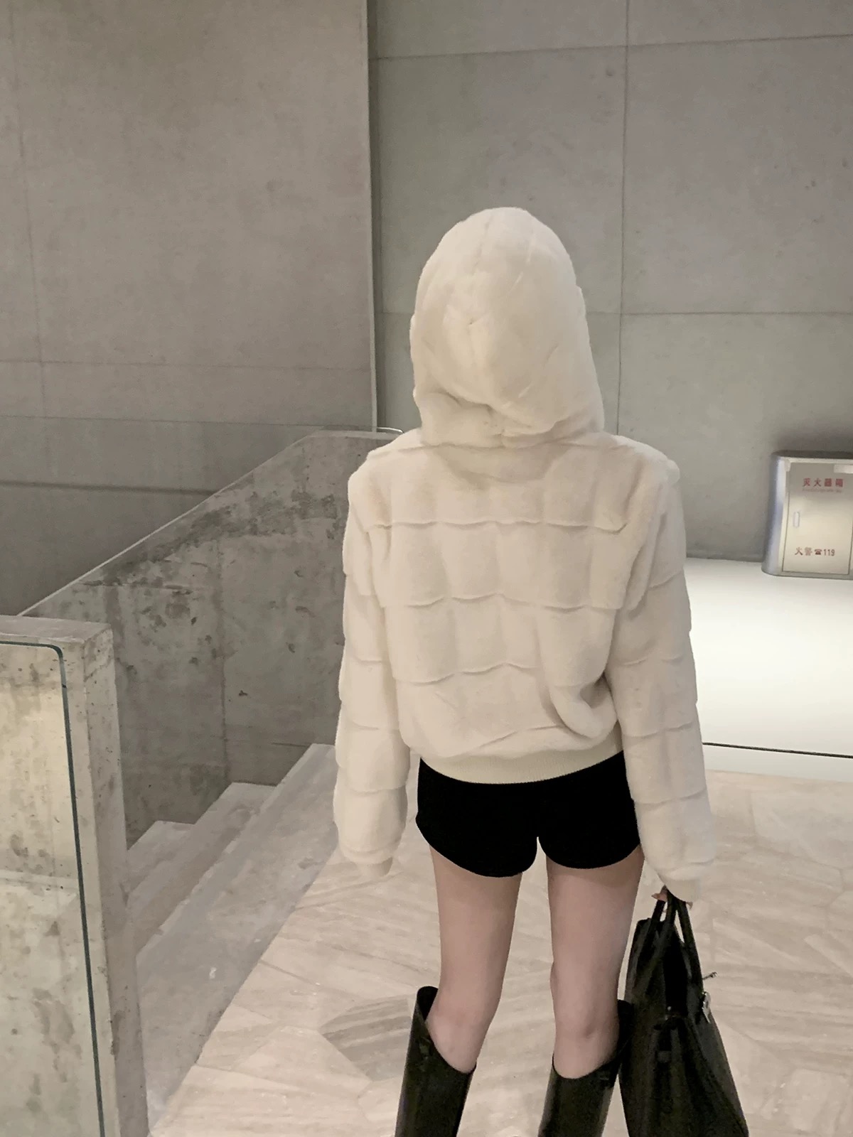 キルティングエコファージップアップフードポケット長袖ジャンパー | 詳細画像11