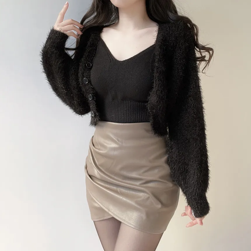 Vネックニットアンサンブル | mirangmirang | 詳細画像14