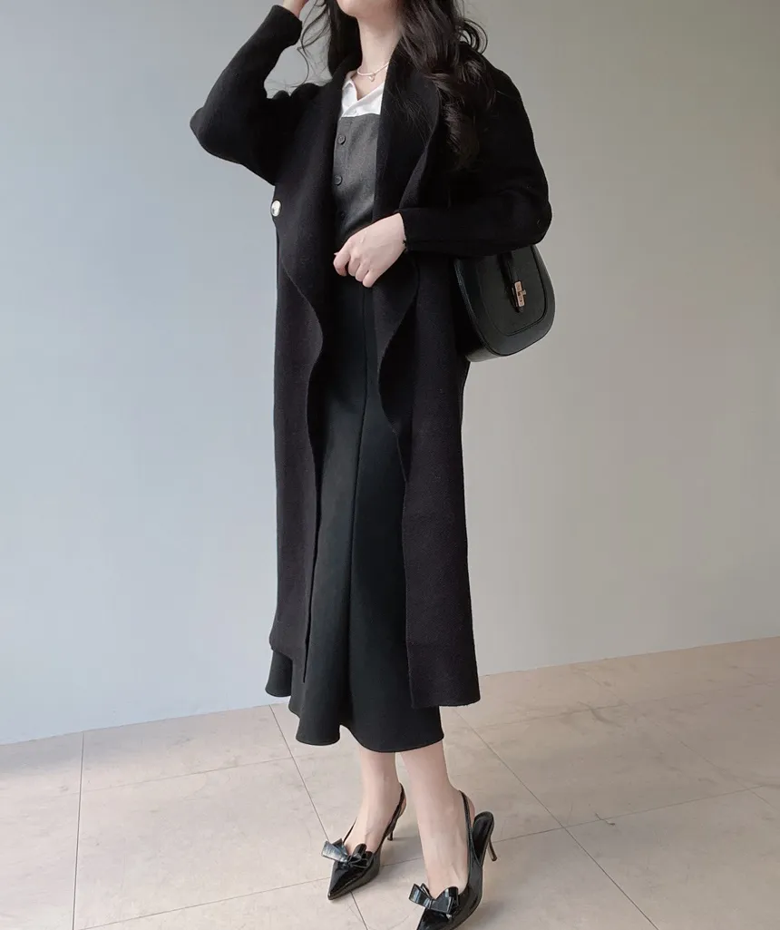 スエード調ロングマーメイドスカート | mirangmirang | 詳細画像10