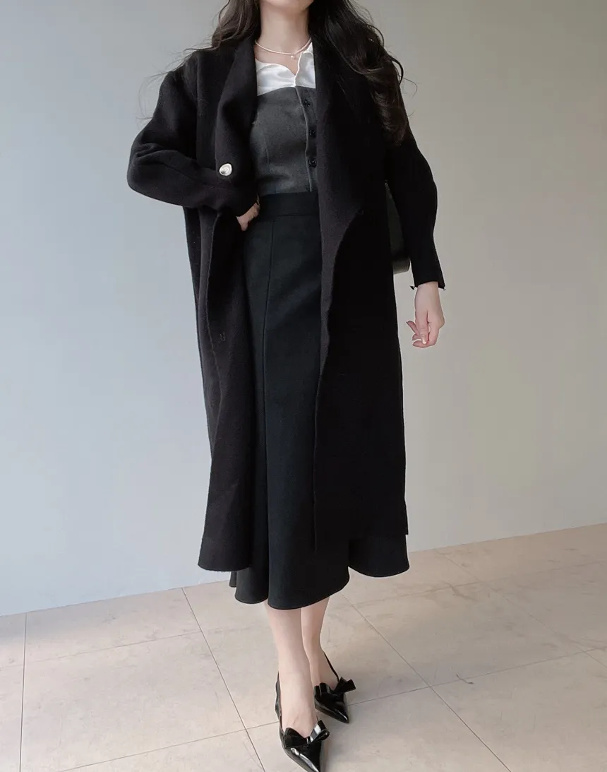 スエード調ロングマーメイドスカート | mirangmirang | 詳細画像11