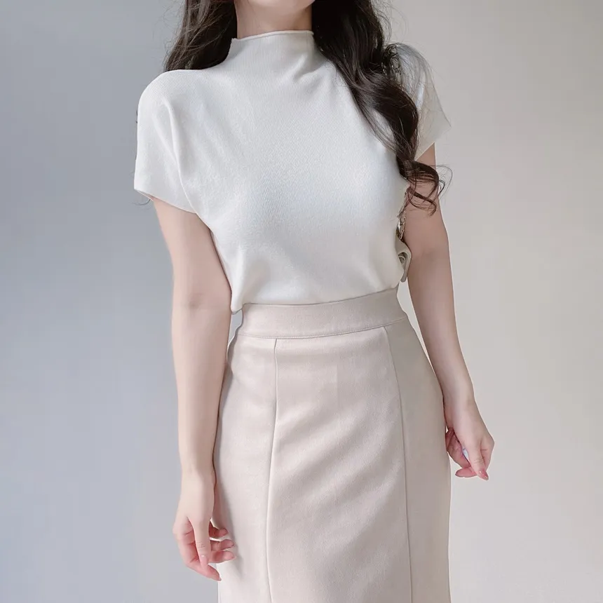 スエード調ロングマーメイドスカート | mirangmirang | 詳細画像30