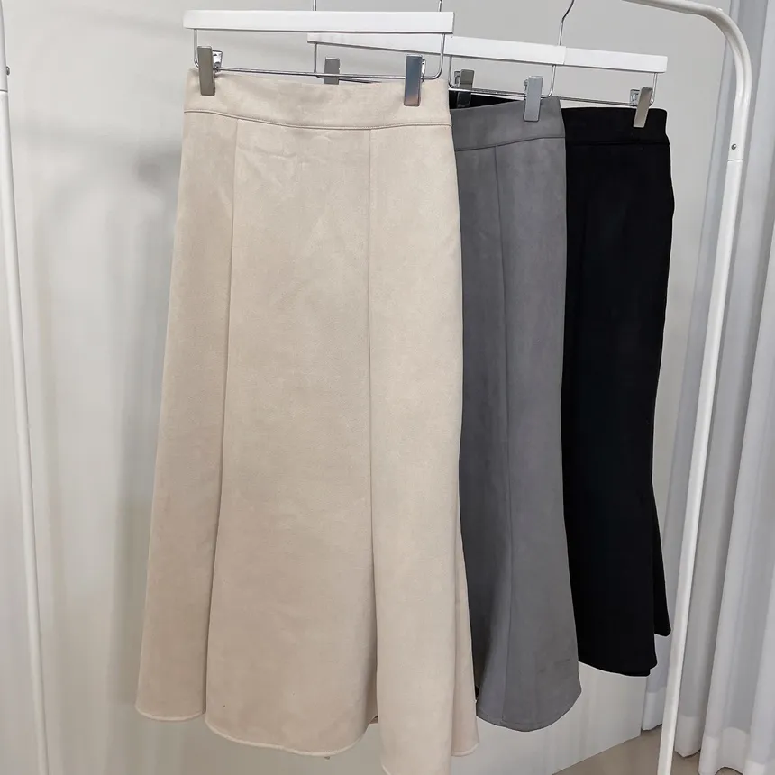 スエード調ロングマーメイドスカート | mirangmirang | 詳細画像33