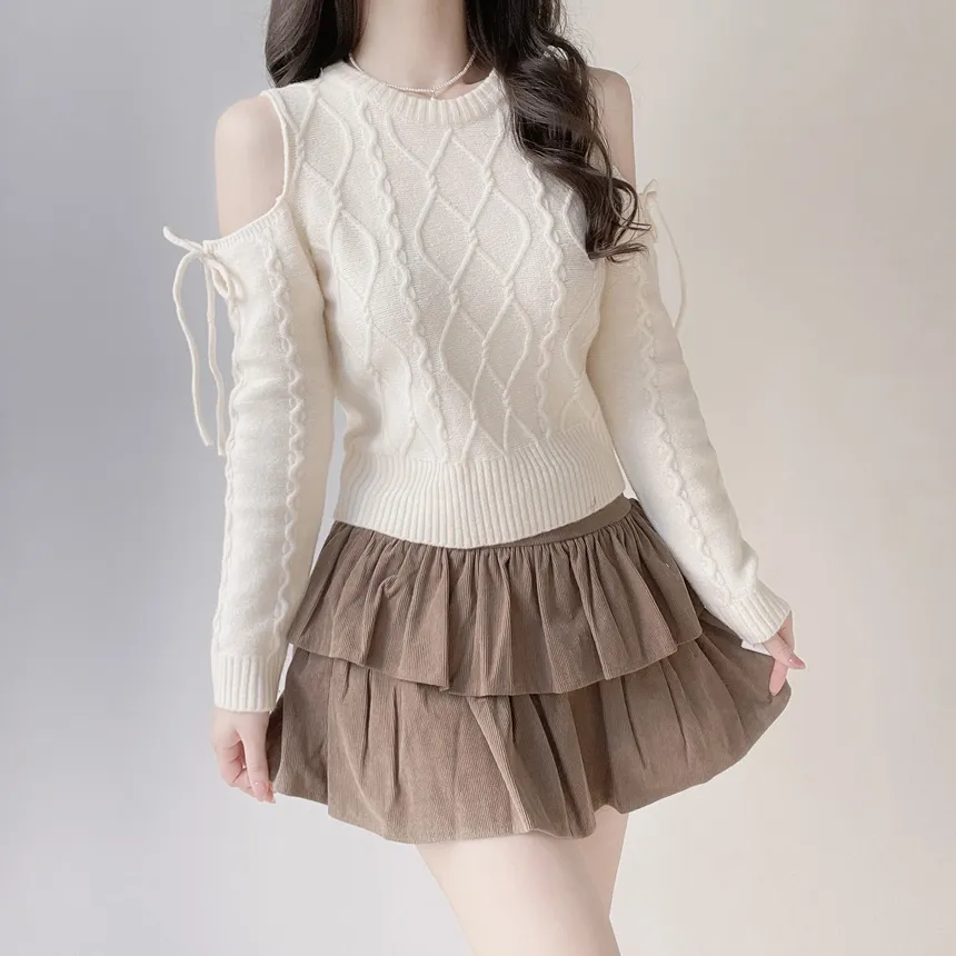 ティアードフレアミニカラースカート | mirangmirang | 詳細画像18