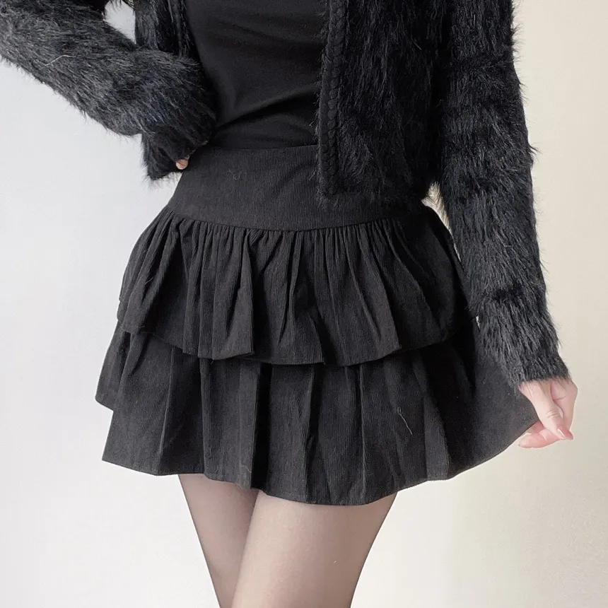 ティアードフレアミニカラースカート | mirangmirang | 詳細画像27