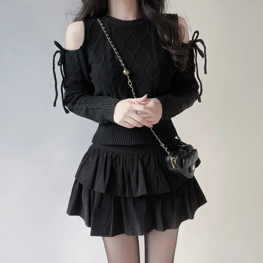 ティアードフレアミニカラースカート | mirangmirang | 詳細画像29