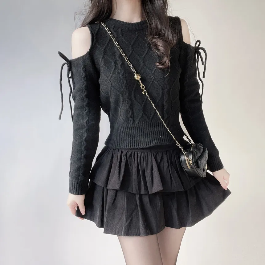 ティアードフレアミニカラースカート | mirangmirang | 詳細画像30