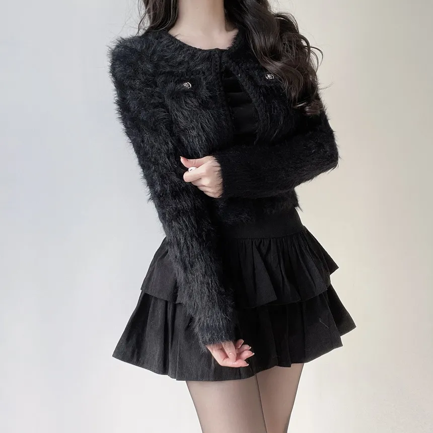 ティアードフレアミニカラースカート | mirangmirang | 詳細画像34