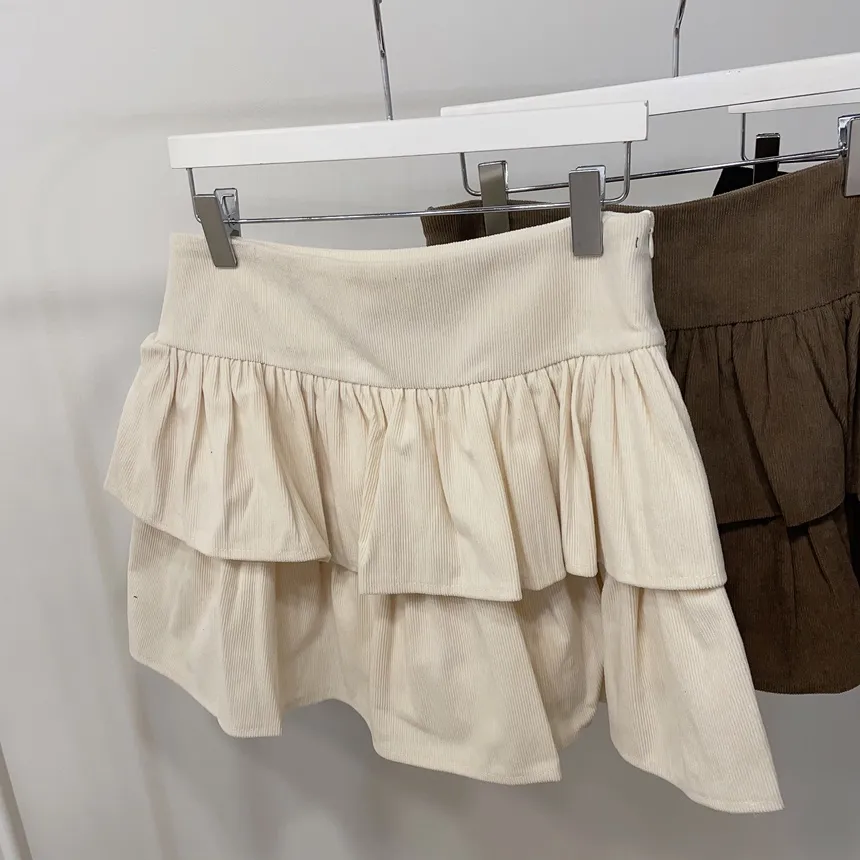 ティアードフレアミニカラースカート | mirangmirang | 詳細画像39