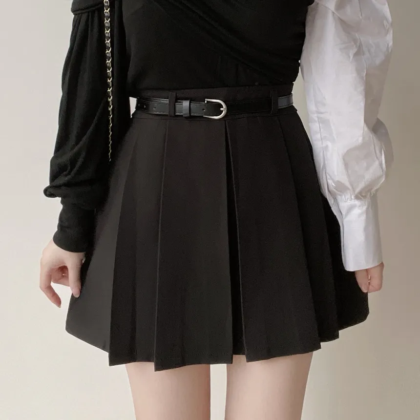 プリーツミニカラースカート | mirangmirang | 詳細画像2