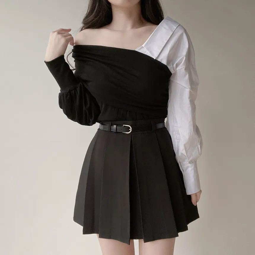 プリーツミニカラースカート | mirangmirang | 詳細画像5