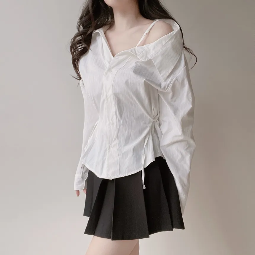 プリーツミニカラースカート | mirangmirang | 詳細画像11