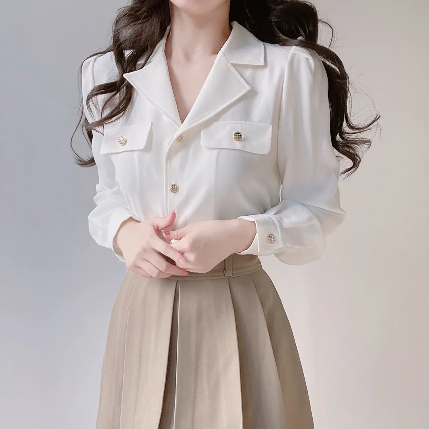 プリーツミニカラースカート | mirangmirang | 詳細画像17