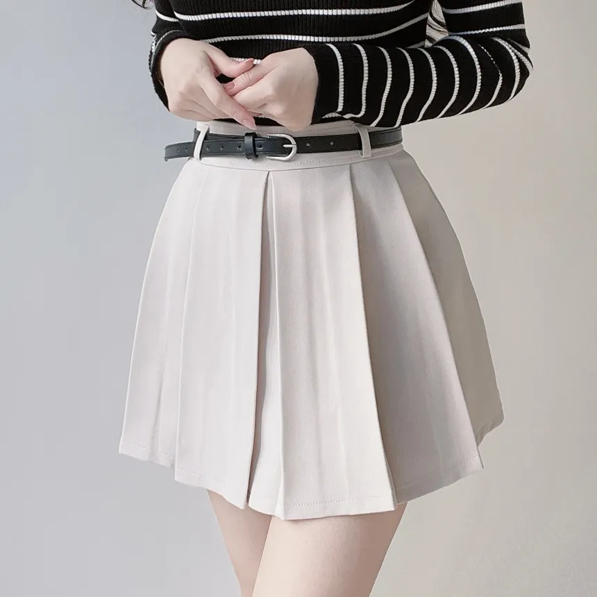 プリーツミニカラースカート | mirangmirang | 詳細画像23