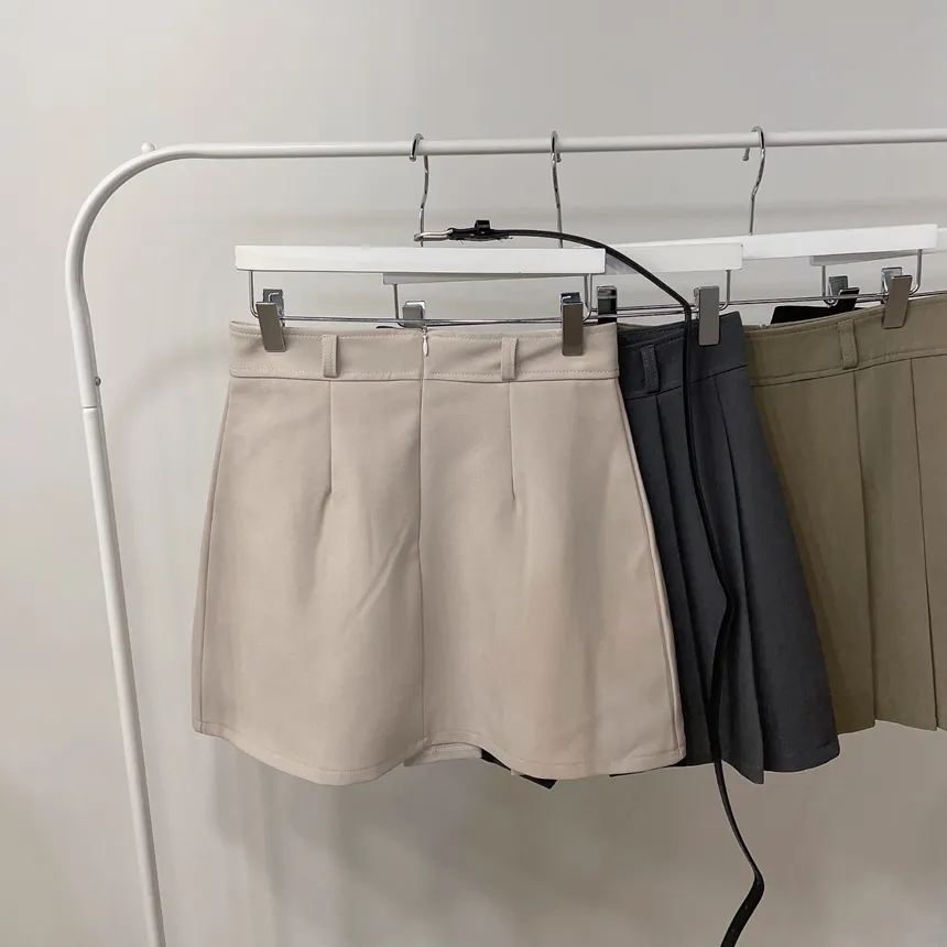 プリーツミニカラースカート | mirangmirang | 詳細画像32