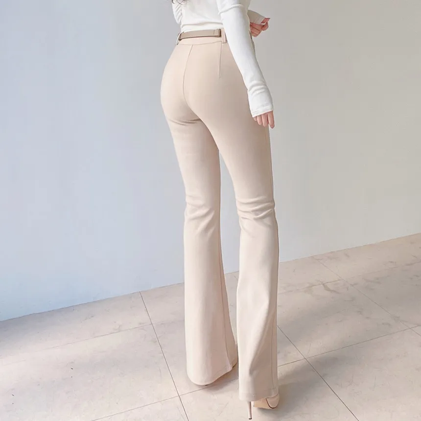 ブーツカットベーシックスリムスラックス | mirangmirang | 詳細画像14