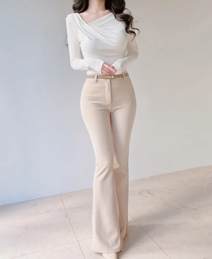 ブーツカットベーシックスリムスラックス | mirangmirang | 詳細画像20