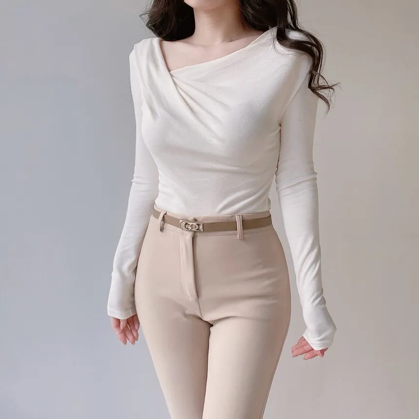 ブーツカットベーシックスリムスラックス | mirangmirang | 詳細画像23