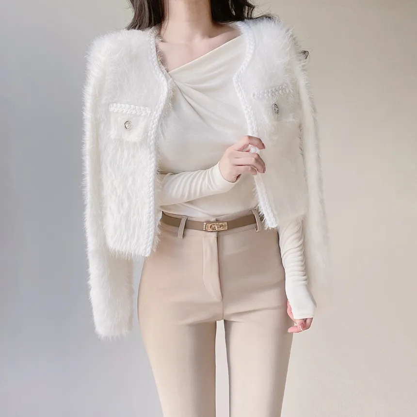 ブーツカットベーシックスリムスラックス | mirangmirang | 詳細画像25