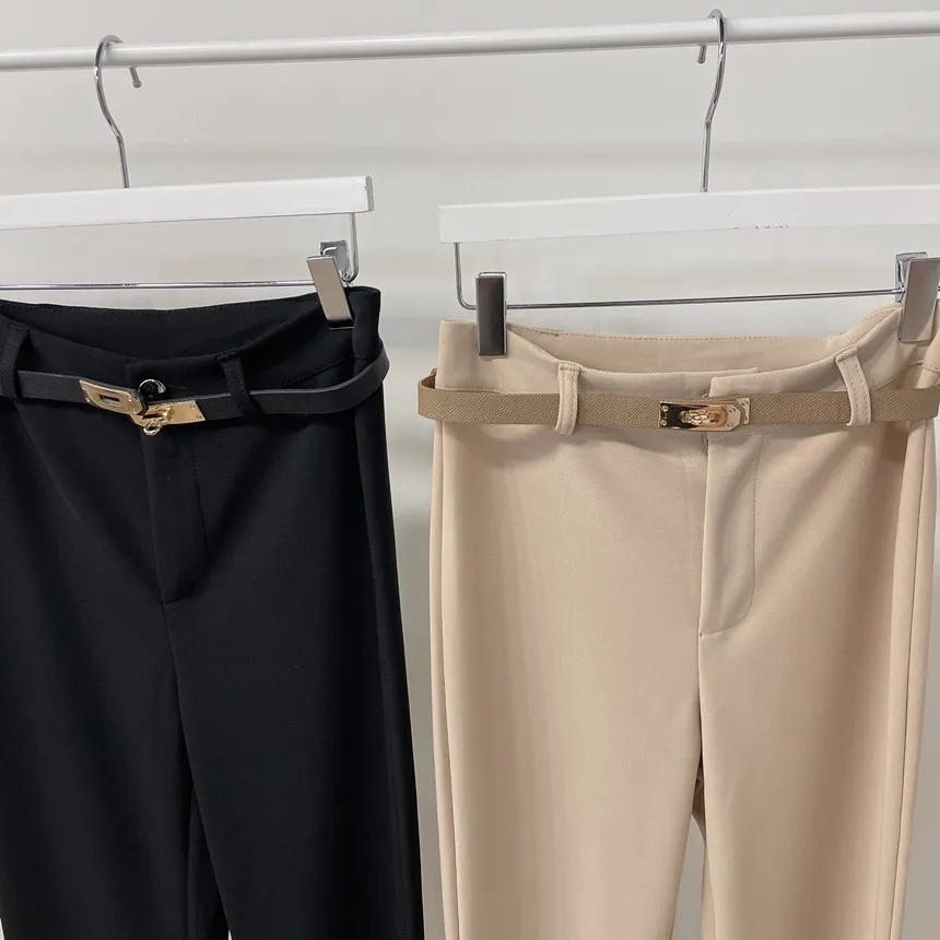 ブーツカットベーシックスリムスラックス | mirangmirang | 詳細画像28