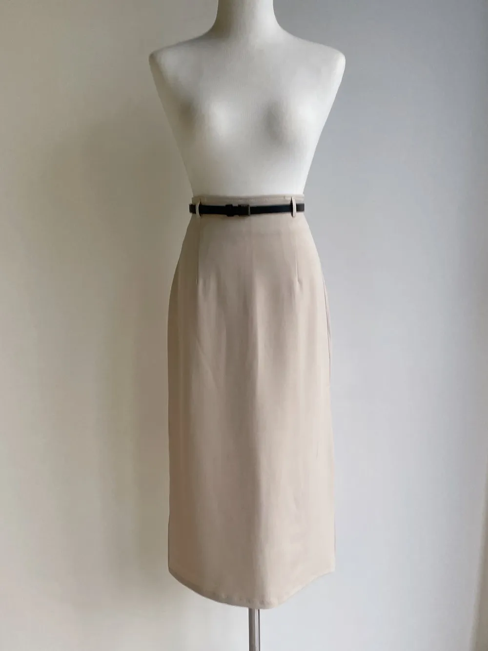 スリットベーシックHライン(ロング丈)無地スカートベルト付 | mirangmirang | 詳細画像27