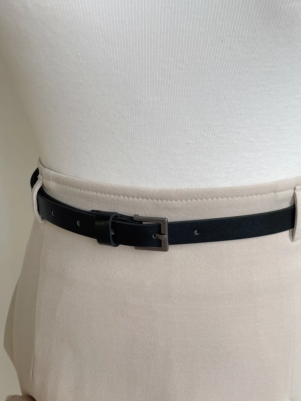 スリットベーシックHライン(ロング丈)無地スカートベルト付 | mirangmirang | 詳細画像31