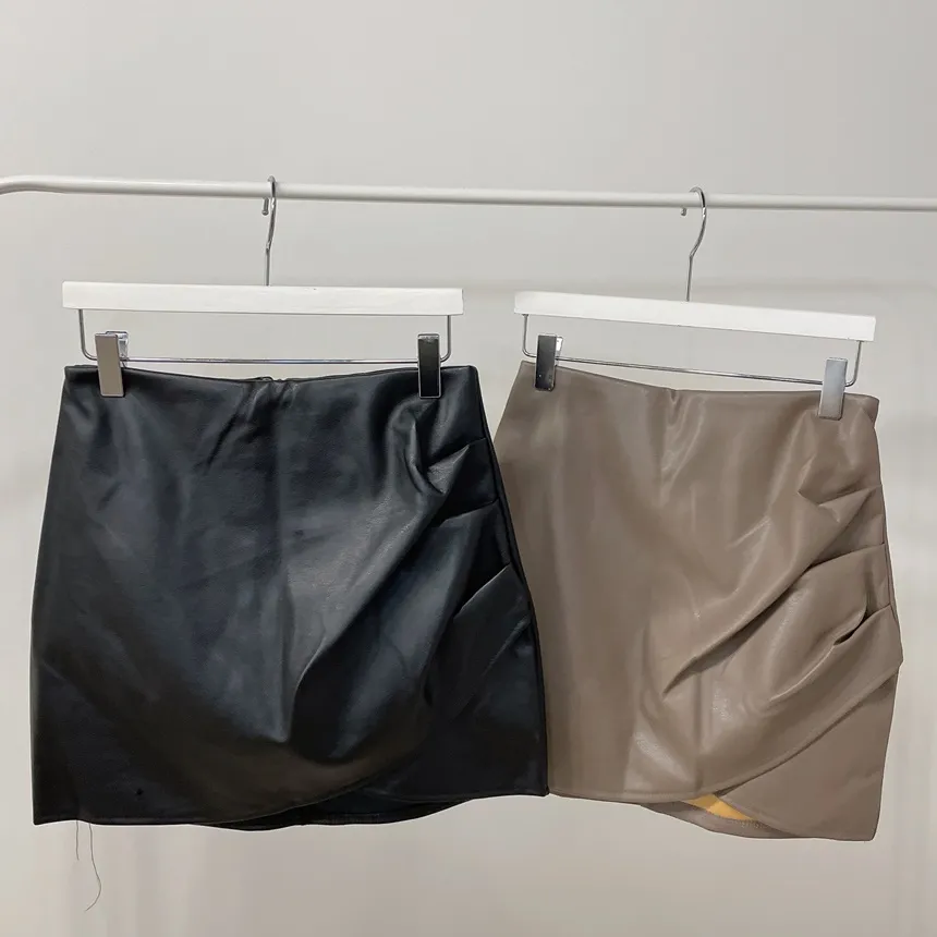 Hラインシャーリングカラースカート | mirangmirang | 詳細画像21