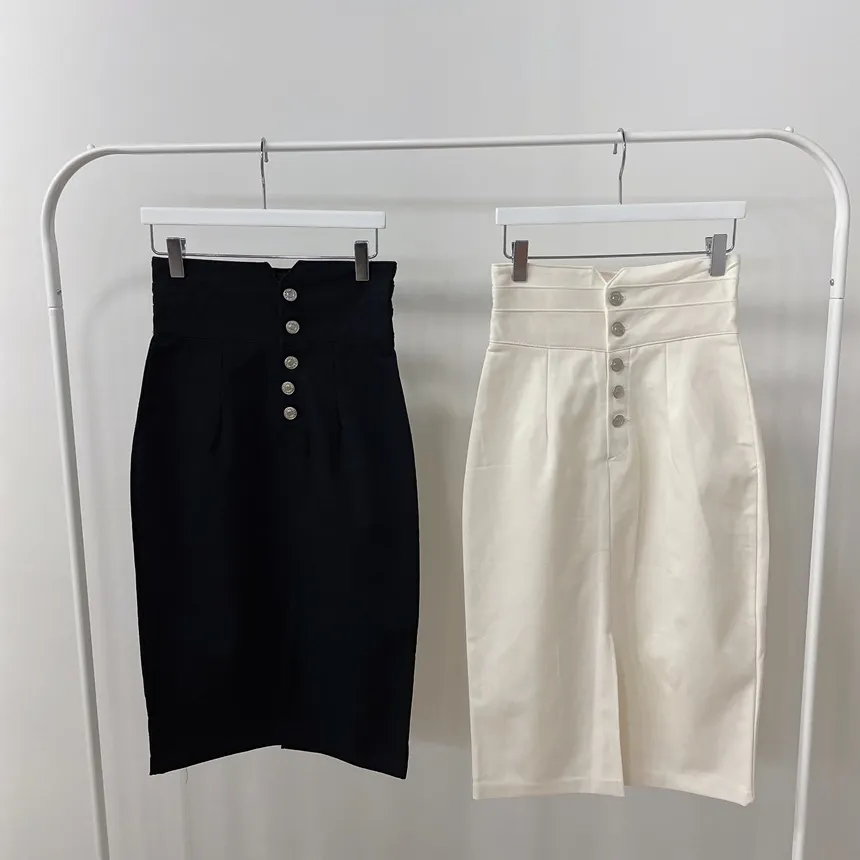 Hラインスリットボタンスカート | mirangmirang | 詳細画像22