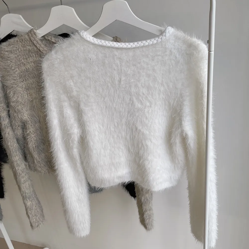 ツイードポケットラウンドネックカラーカーディガン | mirangmirang | 詳細画像27