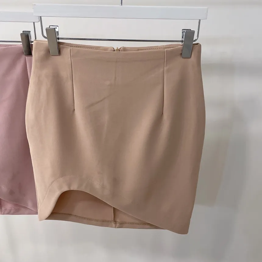 Hラインアンバランスカラースカート | mirangmirang | 詳細画像30