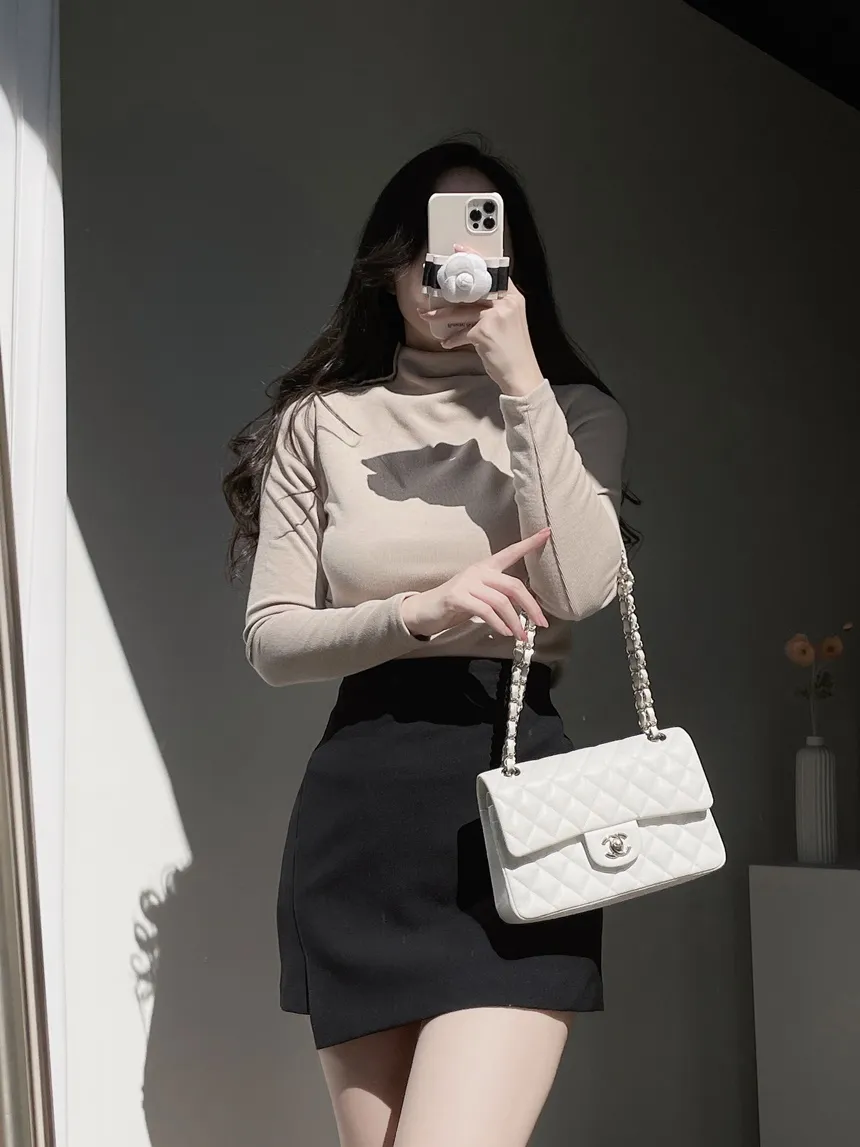 タートルネック長袖カラーブラウス | mirangmirang | 詳細画像5