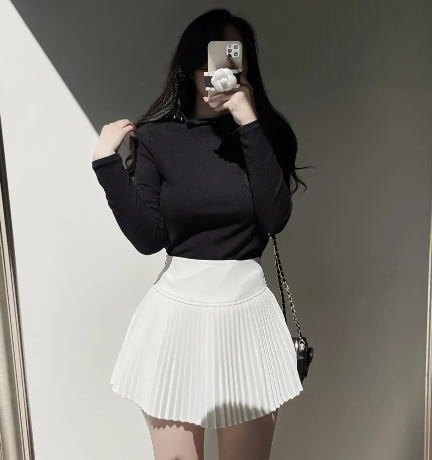 タートルネック長袖カラーブラウス | mirangmirang | 詳細画像19