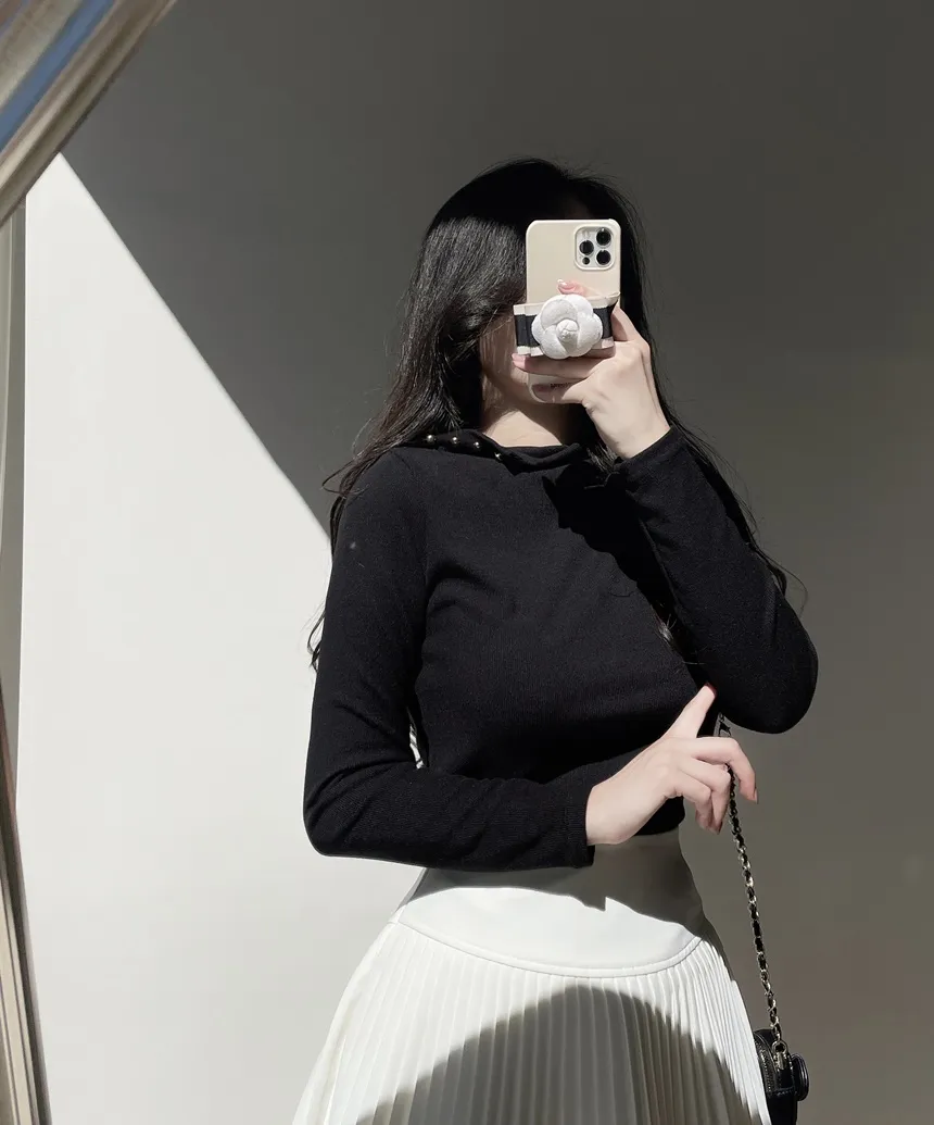 タートルネック長袖カラーブラウス | mirangmirang | 詳細画像20