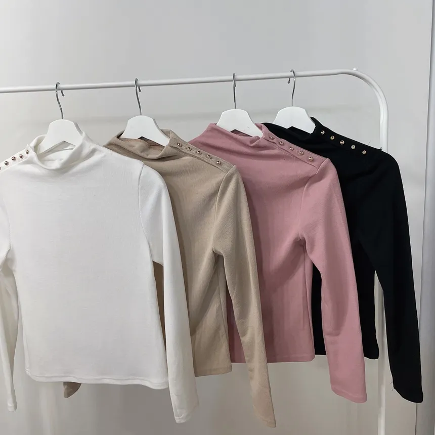 タートルネック長袖カラーブラウス | mirangmirang | 詳細画像22