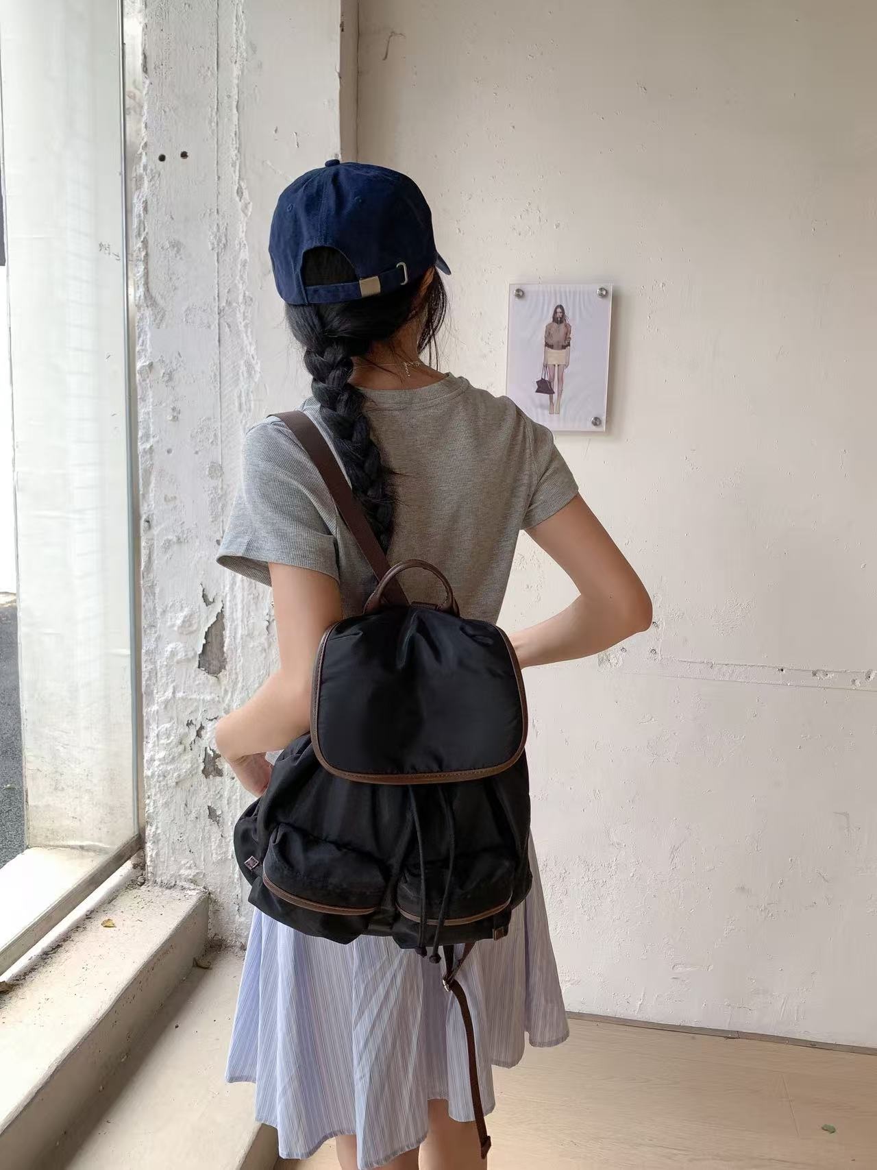 ドローストリングポケットカラーバックパック | 詳細画像2