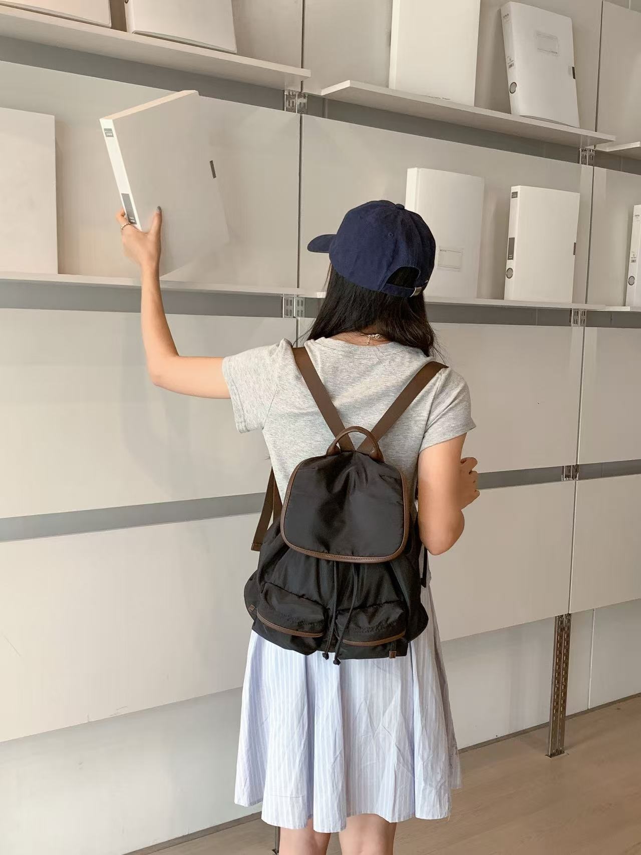 ドローストリングポケットカラーバックパック | 詳細画像5