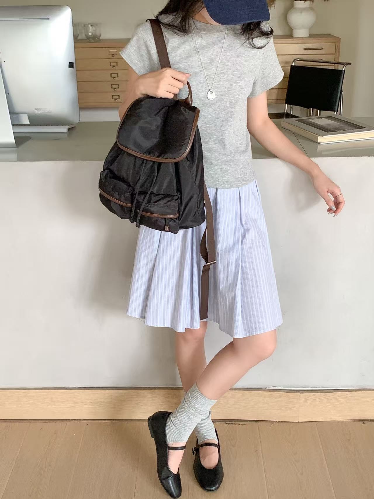 ドローストリングポケットカラーバックパック | 詳細画像7