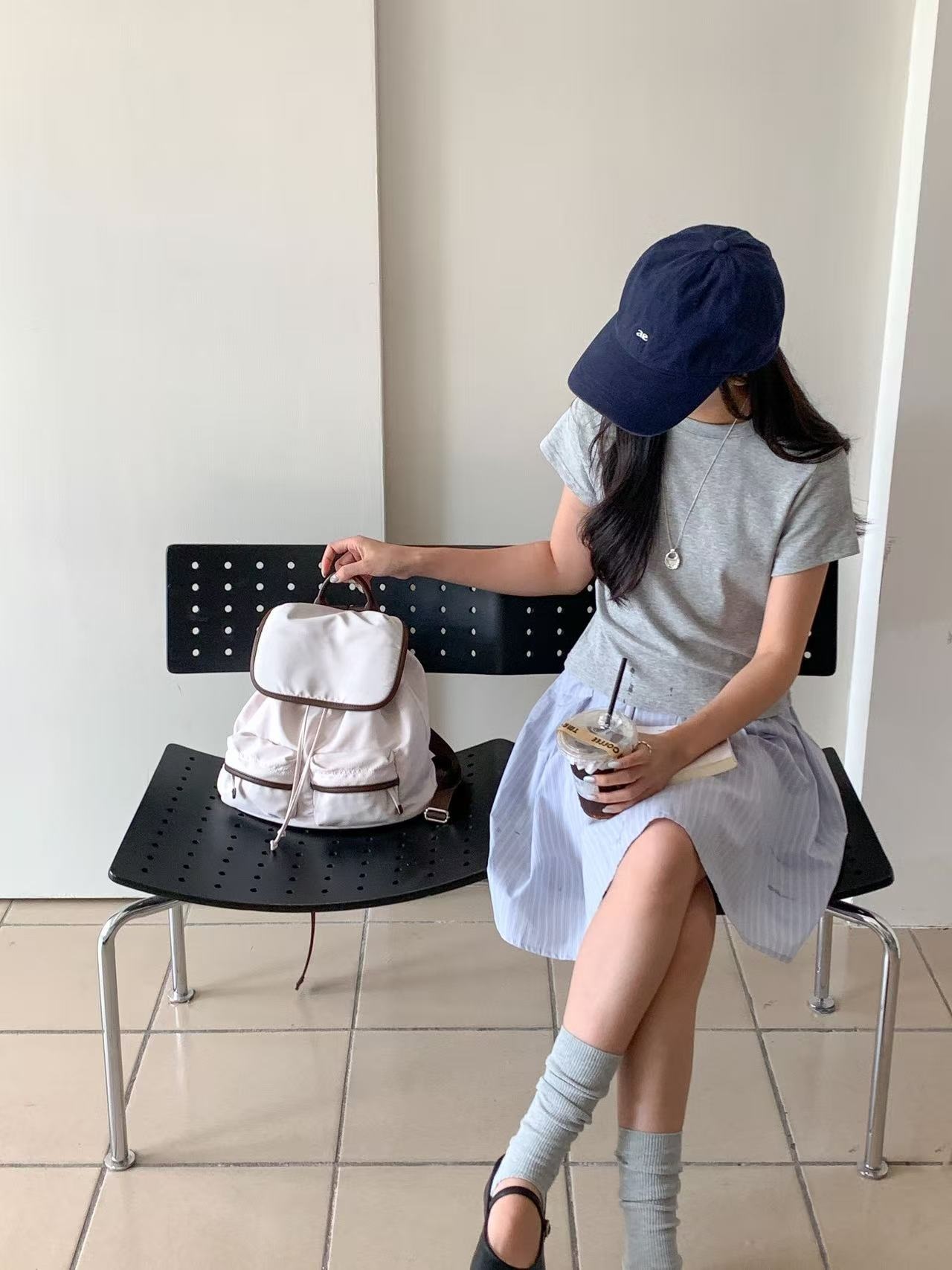 ドローストリングポケットカラーバックパック | 詳細画像8