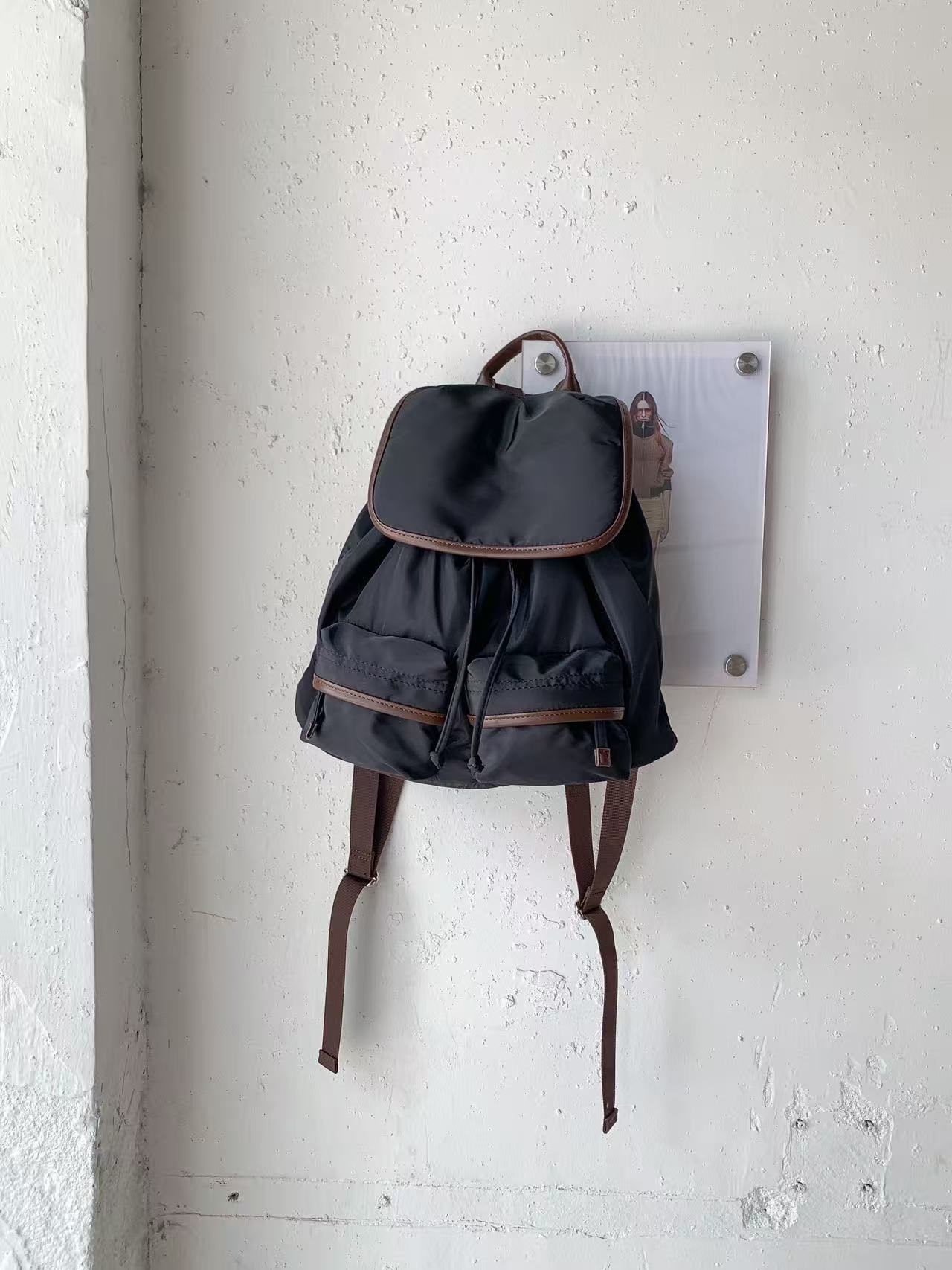 ドローストリングポケットカラーバックパック | 詳細画像11