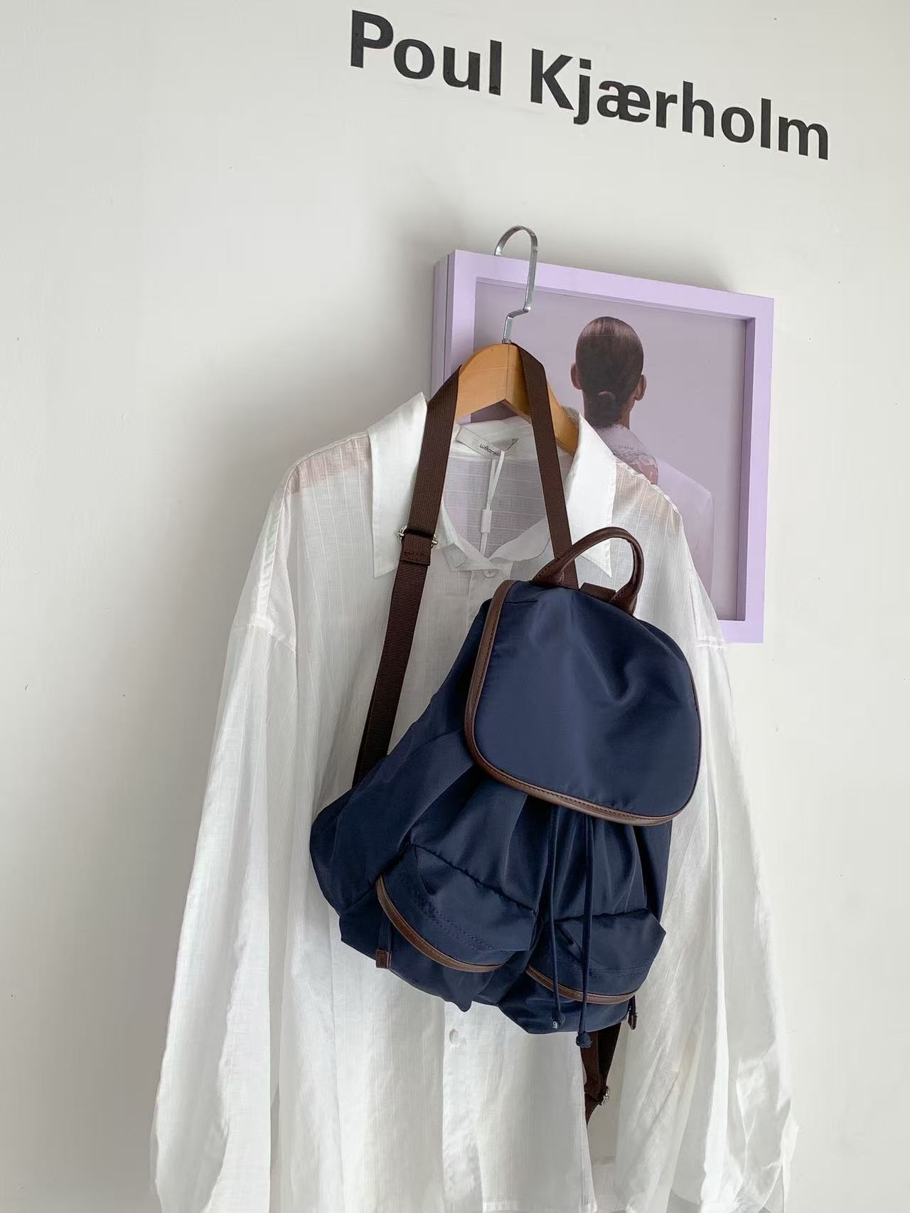 ドローストリングポケットカラーバックパック | 詳細画像12