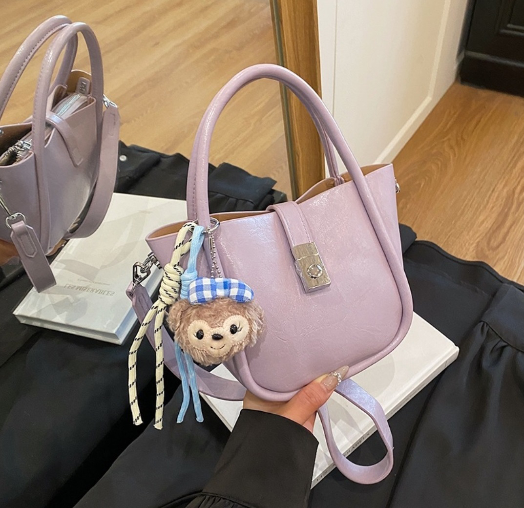 レザー調カラーショルダーバッグ | 詳細画像7