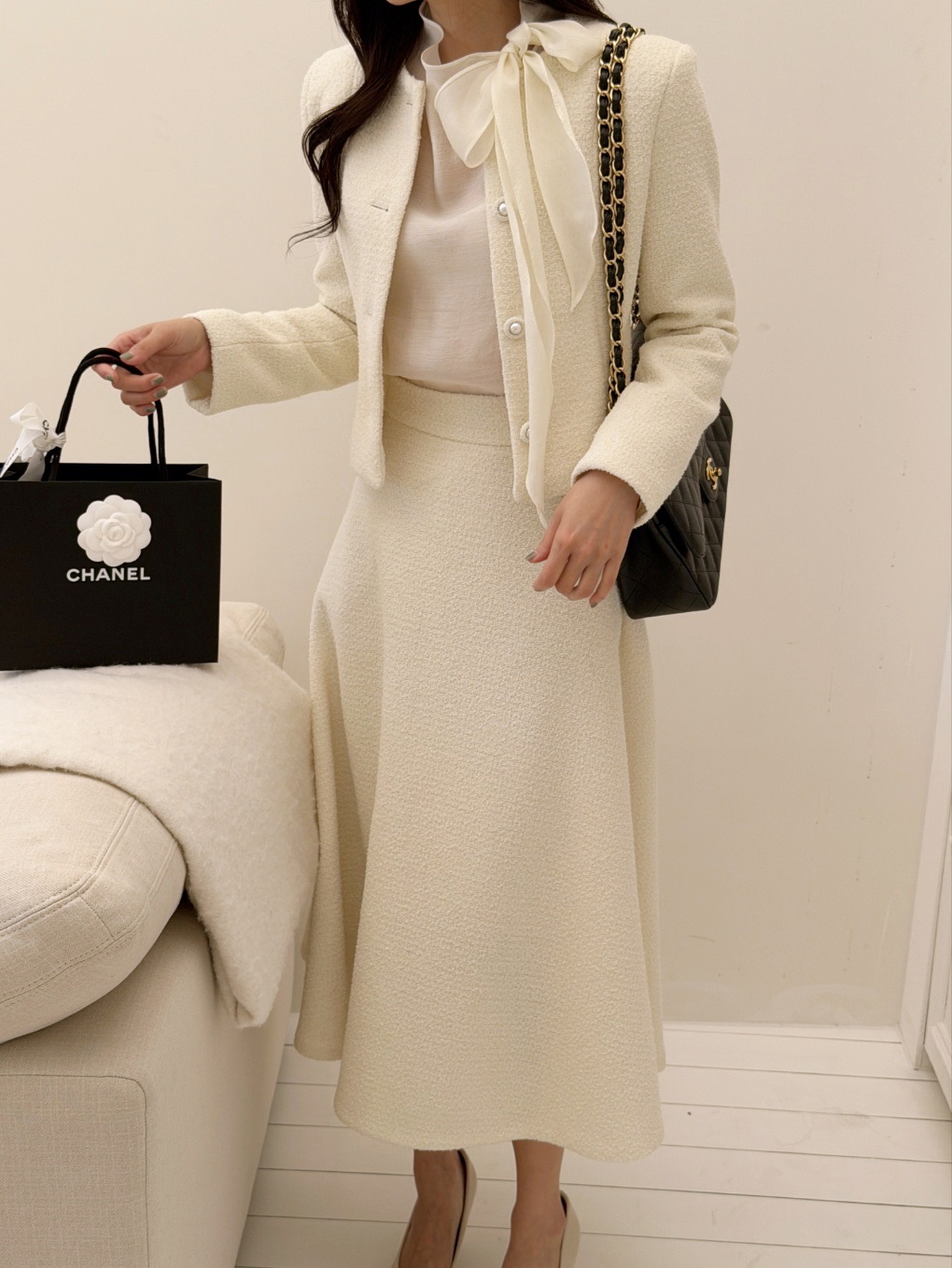 ツイードロングフレアスカート | 詳細画像19