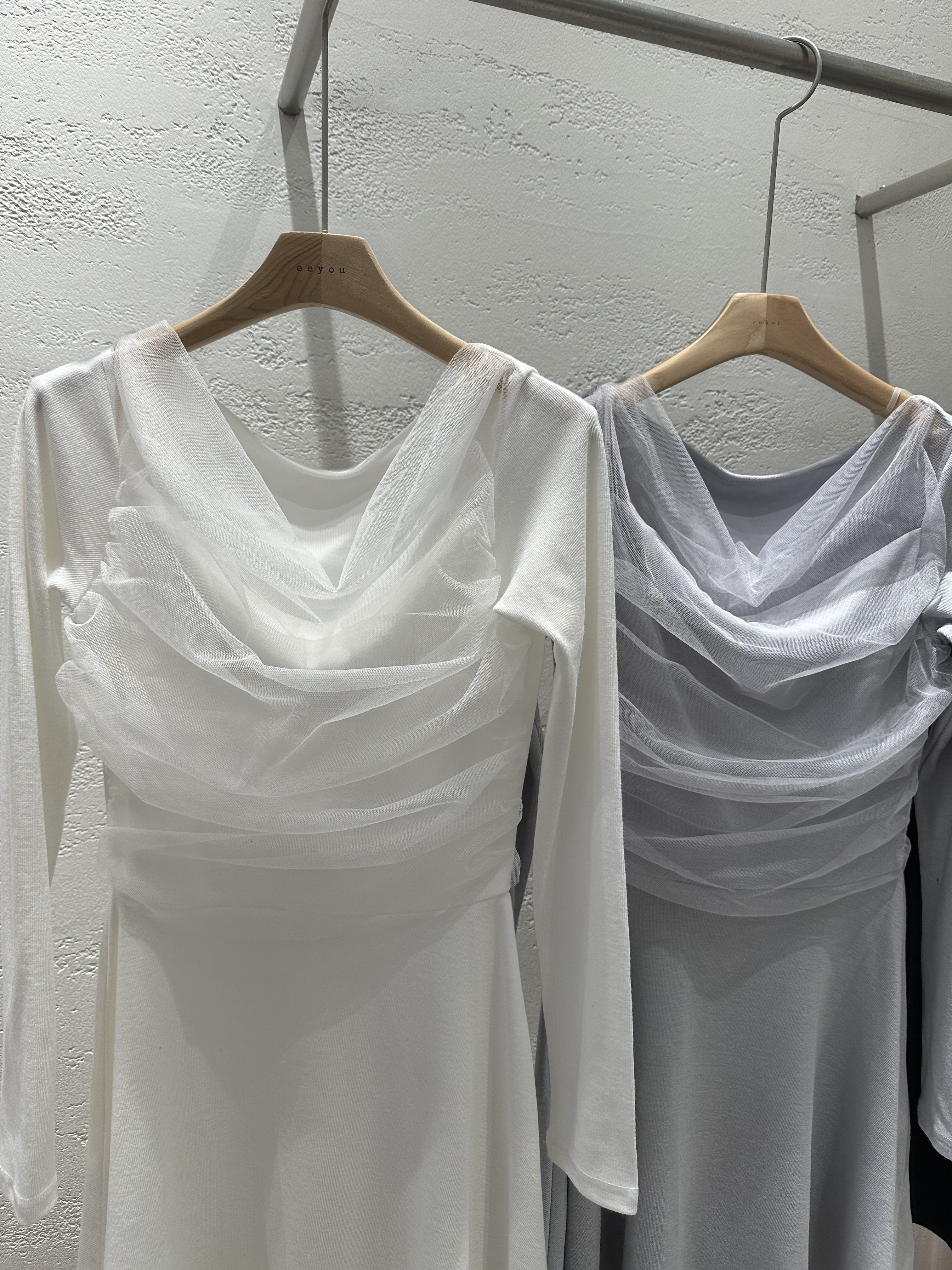 ドレープ長袖フレアミニワンピース | 詳細画像22