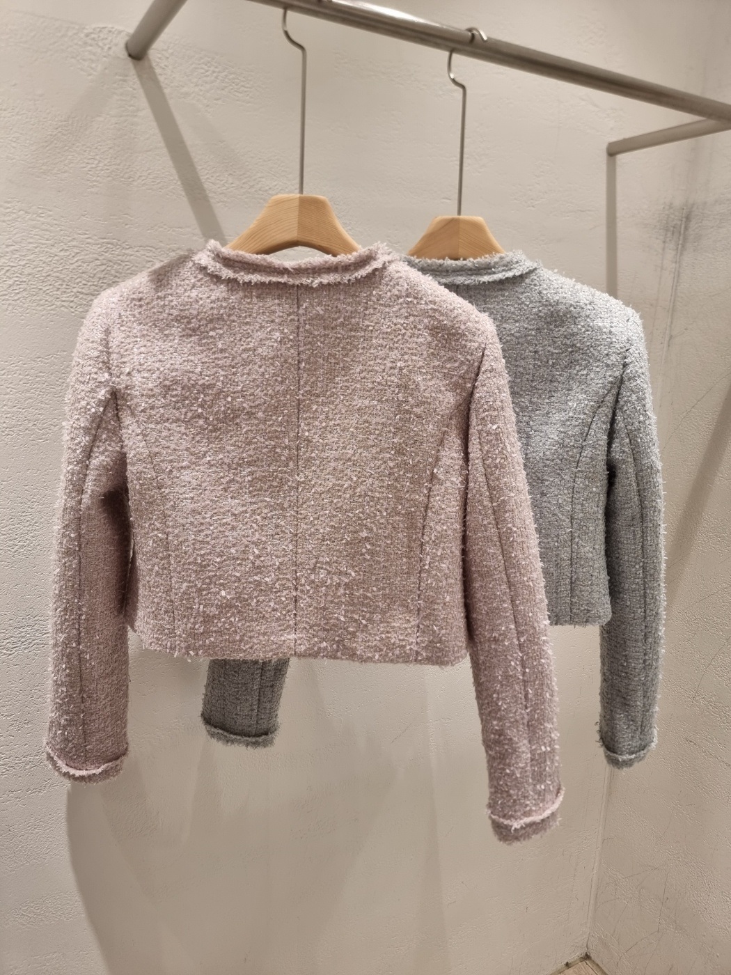 ツイードウール混フリンジ肩パッドジャケット | 詳細画像21