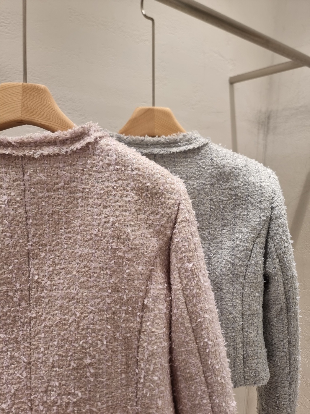 ツイードウール混フリンジ肩パッドジャケット | 詳細画像22