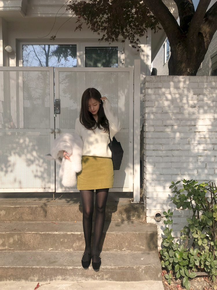 コーデュロイジップアップミニスカート | レディースファッション通販